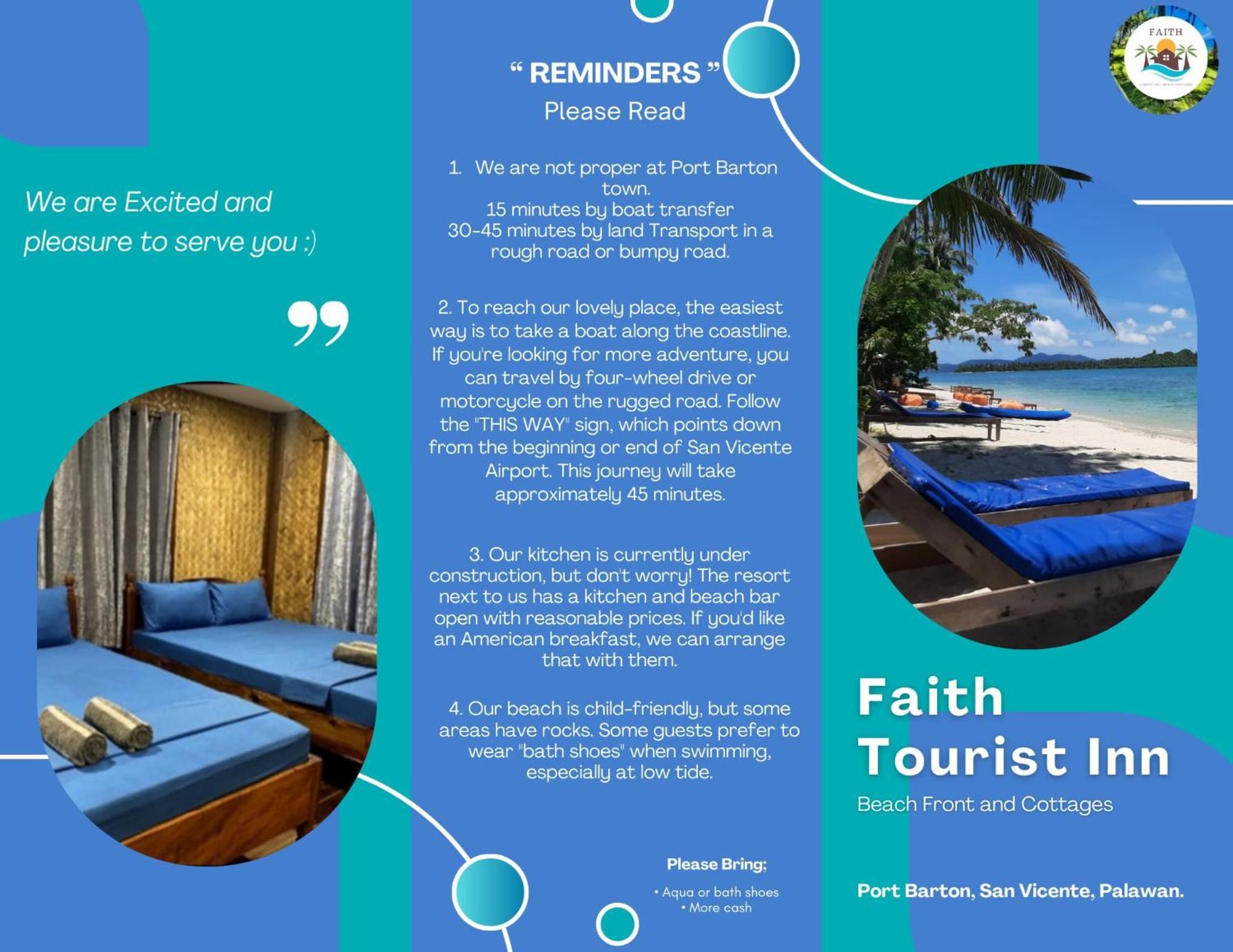 Faith Tourist Inn San Vicente  Eksteriør bilde