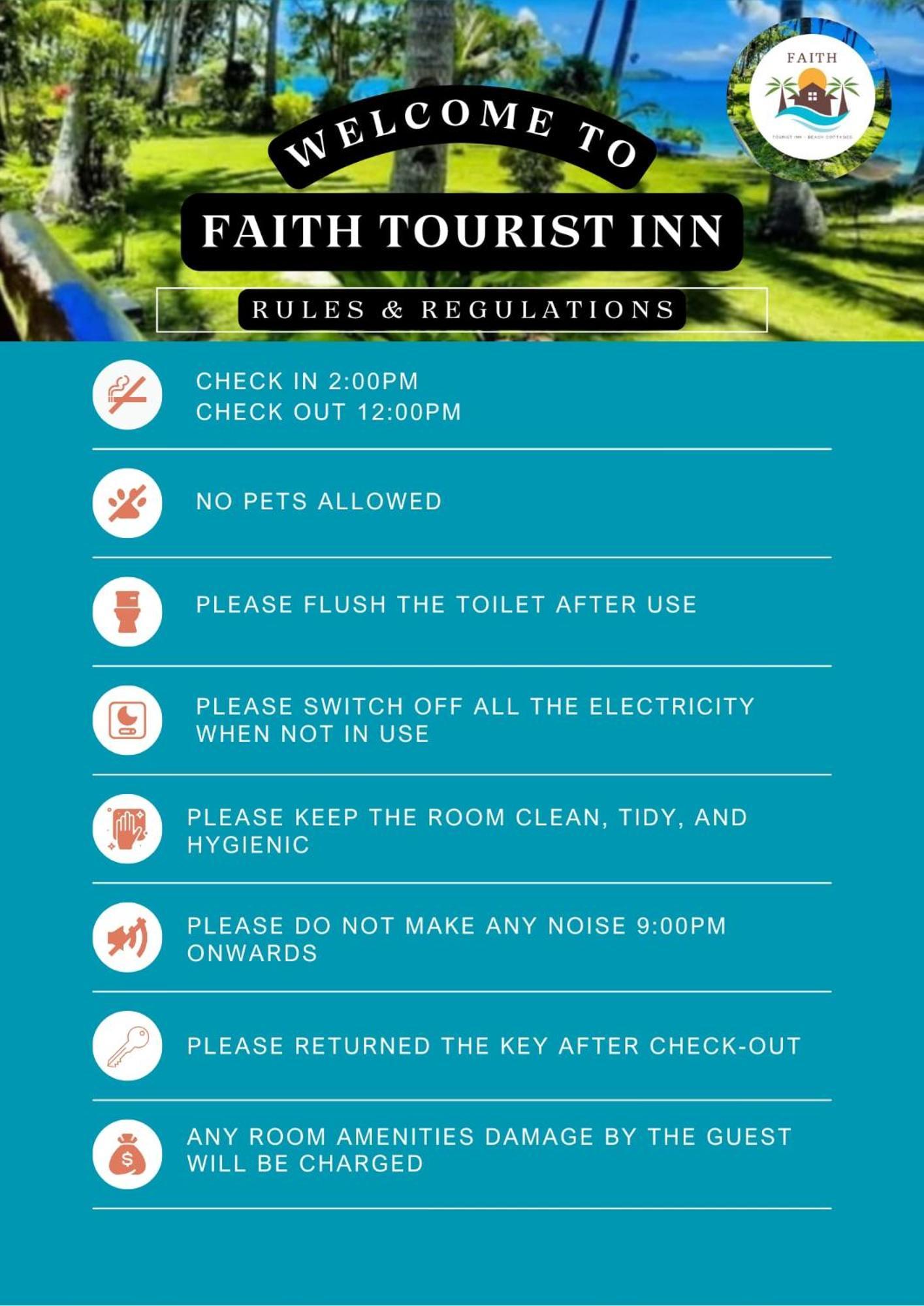 Faith Tourist Inn San Vicente  Eksteriør bilde